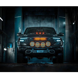 Купить Дополнительная фара дальнего света Strands Siberia NR Spot Black 9" с ⬜️🟧 габаритными огнями