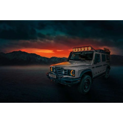 Купить Дополнительная фара дальнего света Strands Siberia NR Spot Black 7" с ⬜️🟧 габаритными огнями