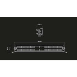 Купить Светодиодная балка Strands Siberia NG DR 22" двухрядная с ⬜️🟧 габаритными огнями и стробоскопом