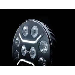 Купить Светодиодный фонарь Strands Dark Knight INSANE 9" с ⬜️🟧 с габаритным светом