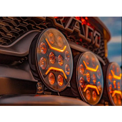 Купить Светодиодный фонарь Strands Dark Knight INSANE 9" с ⬜️🟧 с габаритным светом