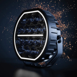 Купить Дополнительная фара дальнего света Strands Big Energy 9" с ⬜️🟧 габаритными огнями