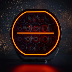 Купить Дополнительная фара дальнего света Strands Big Energy 9" с ⬜️🟧 габаритными огнями