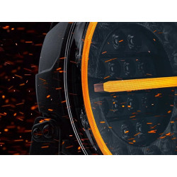 Купить Дополнительная фара дальнего света Strands Firefly PRO 9" Black с ⬜️🟧 габаритными огнями