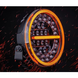 Купить Дополнительная фара дальнего света Strands Firefly PRO 9" Black с ⬜️🟧 габаритными огнями