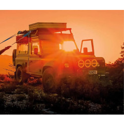 Купить Дополнительная фара дальнего света Strands Firefly PRO 9" Black с ⬜️🟧 габаритными огнями