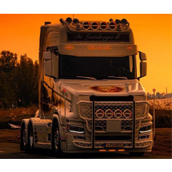 Купить Дополнительная фара дальнего света Strands Firefly PRO 9" Black с ⬜️🟧 габаритными огнями