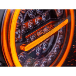 Купить Дополнительная фара дальнего света Strands Firefly PRO 9" Black с ⬜️🟧 габаритными огнями