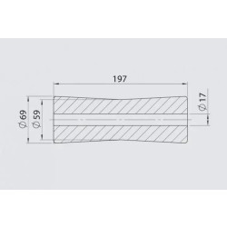 Купить Килевой ролик AL-KO 69х197 / 17 мм