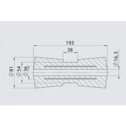Купить Килевой ролик RP- 8 AL-KO 81х193 / 16,5 мм