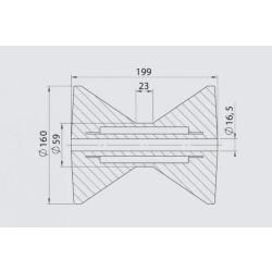 Купить Килевой ролик AL-KO RP- 87 160х199 / 16.5 мм