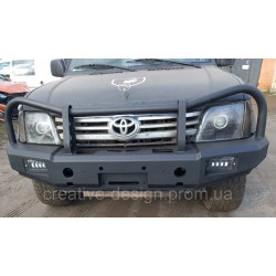 Купить Передний силовой бампер Toyota Land Cruiser 90/95 Prado J9 под лебедку
