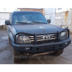 Купить Передний силовой бампер Toyota Land Cruiser 90/95 Prado J9 под лебедку