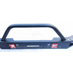 Купити Передній силовий бампер з кенгурятником CreativeGarage для Нива 2121-21217 без платформи під лебідку CampFire 1.1D