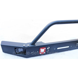 Купити Передній силовий бампер з кенгурятником CreativeGarage для Нива 2121-21217 без платформи під лебідку CampFire 1.1D