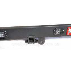 Купити Бампер полегшений задній силовий CreativeGarage з ліхтарями для Нива CampFire 2.6 під фаркоп