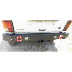 Купити Бампер полегшений задній силовий CreativeGarage з ліхтарями для Нива CampFire 2.6 під фаркоп