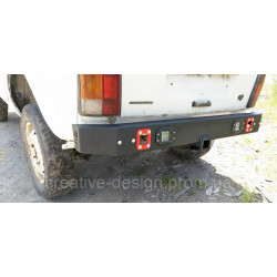 Купити Бампер полегшений задній силовий CreativeGarage з ліхтарями для Нива CampFire 2.6 під фаркоп