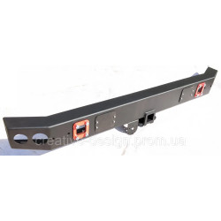 Купить Бампер задний силовой CreativeGarage без фонарей для Нива CampFire 2.8 под фаркоп