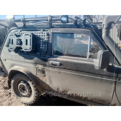 Купить Панель решетка Molle на задние боковые окна CreativeGarage для ВАЗ Нива 2121-21214