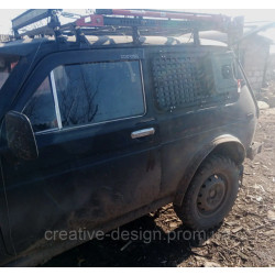 Купить Панель решетка Molle на задние боковые окна CreativeGarage для ВАЗ Нива 2121-21214