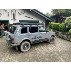 Купить Багажник экспедиционный разборный Stealth 1.1 CreativeGarage с 8 усиленными кронштейнами для ВАЗ Нива 2131