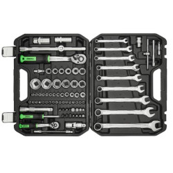 Купить Профессиональный набор инструментов в кейсе Winso Pro 1/2", 1/4" 72 T, CR-V, 82 ед.