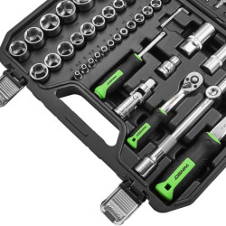 Купить Профессиональный набор инструментов в кейсе Winso Pro 1/2", 1/4" 72 T, CR-V, 94ед.