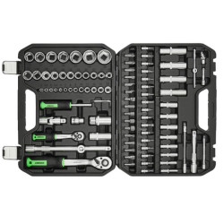 Купить Профессиональный набор инструментов в кейсе Winso Pro 1/2", 1/4" 72 T, CR-V, 94ед.