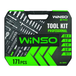 Buy Professional set of tools in the Winso Pro 1/2 ", 1/4", 3/8 "72t, CR-V, 171OD.
