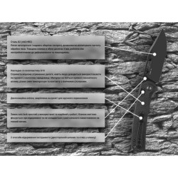 Купити Нiж складаний Ganzo G768PT-BK чорний клинок