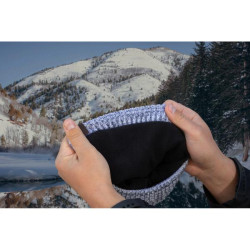 Купити Водонепроникна шапка Dexshell Heathered Rib Knit Beanie, onesize (56-58 см), біло-сіра