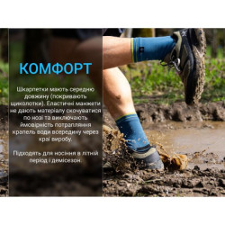 Купити Шкарпетки водонепроникні Dexshell Running Lite 2.0 Socks, темно-блакитні, розмір L (43-46)
