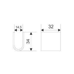 Buy Meet of the Vertical Castle of the board 32x34x14.5 mm Poland (1703310008)
