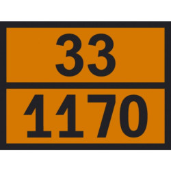 Купить Інформаційна табличка ADR "Спирт етиловий 33-1170" Bicma Bicma Цинк Італія (2602991756)