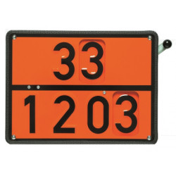 Купити Інформаційна табличка з перемикачем ADR "Дизель 30-1202/Бензин 33-1203" Bicma Bicma Нерж Італія (2601391452)