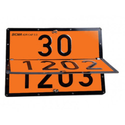 Купити Інформаційна табличка трансформована ADR "Дизель 30-1202/Бензин 33-1203" Bicma Bicma Нерж Італія (2601391453)