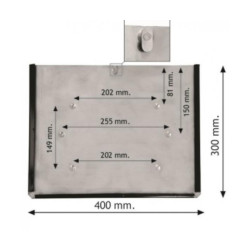 Купити Карман для інформаційної таблиці 400х300мм, з фіксатором Bicma Цинк Італія (2602991279)