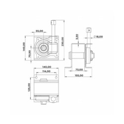 Купити Лебідка для запасного колеса Метал Туреччина (1206000000)