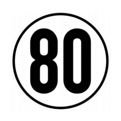 Buy Speed ​​limit 80 km d = 20cm Zinc Ukraine (2603300100)