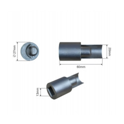 Buy Adapter of a tension mechanism of awning, Ø27mm, square zinc square Italy (1802327070)
