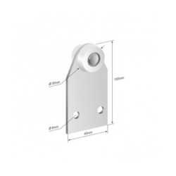 Купити Ролик бокової штори Ø35x45x100 Цинк Польща (1804343527)