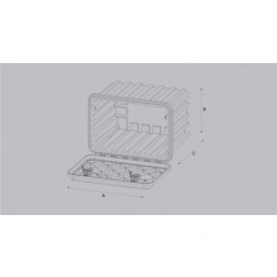 Купить Ящик інструментальний Daken Arka 685 мм для вантажних автомобілів Daken Пластик Італія (81205000)