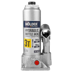 Купити Домкрат гідравлічний пляшковий Molder 3т 180-340мм у кейсі