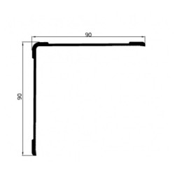 Купить Профіль окантовочний 90мм Алюміній Туреччина (2710301171)