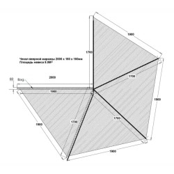 Купить Автопалатка Columbus Маркиза Веерная 2 м Small