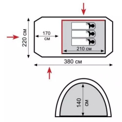 Купить Палатка Tramp Octave 3