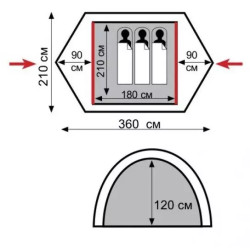 Купить Палатка Tramp Peak 3