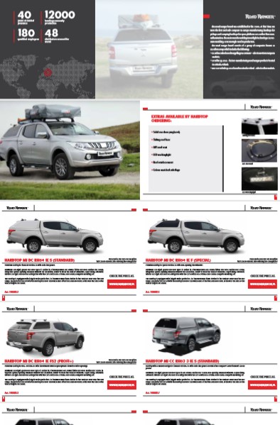 Каталог Road Ranger Mitsubishi L200