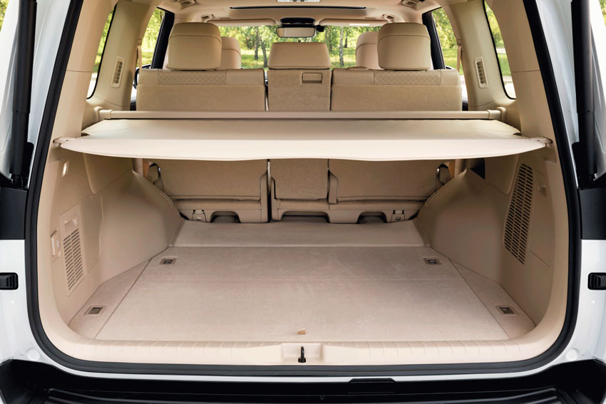 Объём багажного отделения нового флагмана Toyota Land Cruiser 300 объём багажного отделения обзор